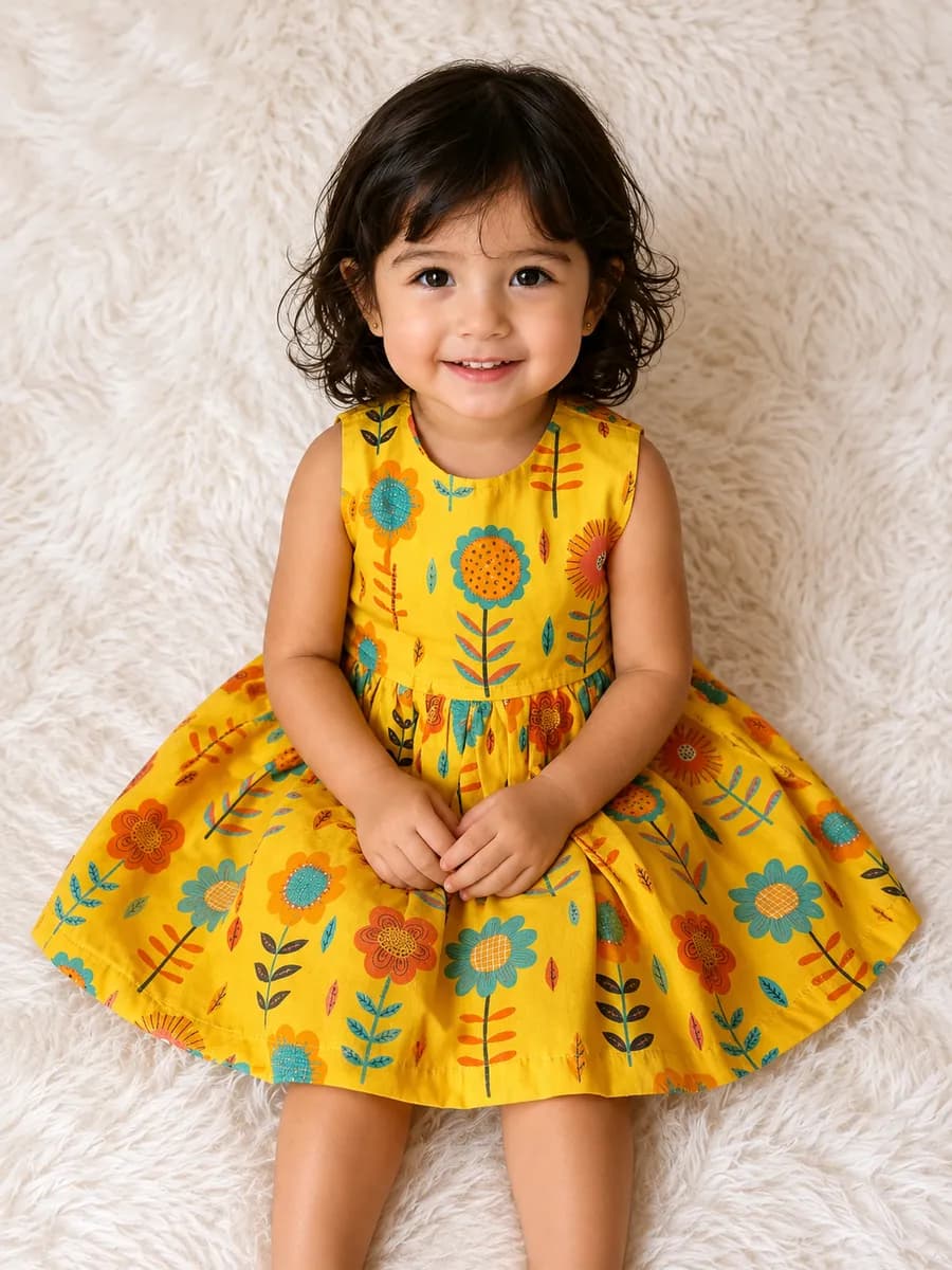 Vestido Flores do Sol, modelo regata, foto